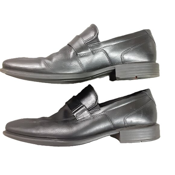 Ecco Men's Dress Shoes Size 8 Slip-on, Black Leather Bit Loafer - Picture 5 of 10